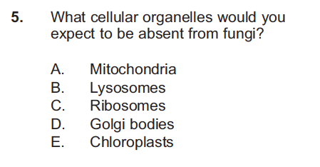 DAT biology sample